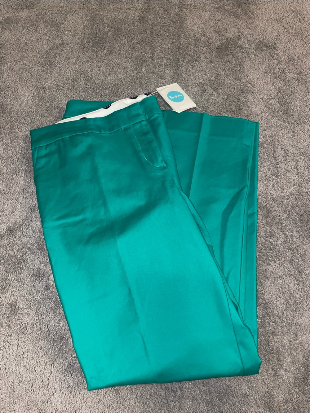 NWT Boden Meadow Green Work Business Casual Pants Size 12L